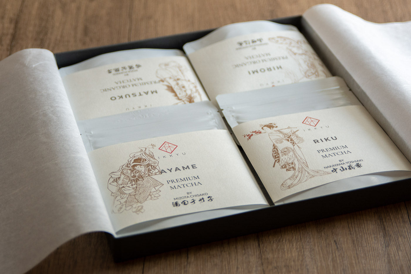 IKKYU MATCHA GIFT BOX 3 - IKKYU Premium Japanese Green Tea – Ikkyu Tea