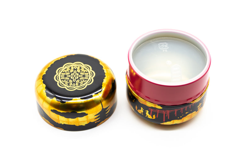 Black and Gold Tea Canister